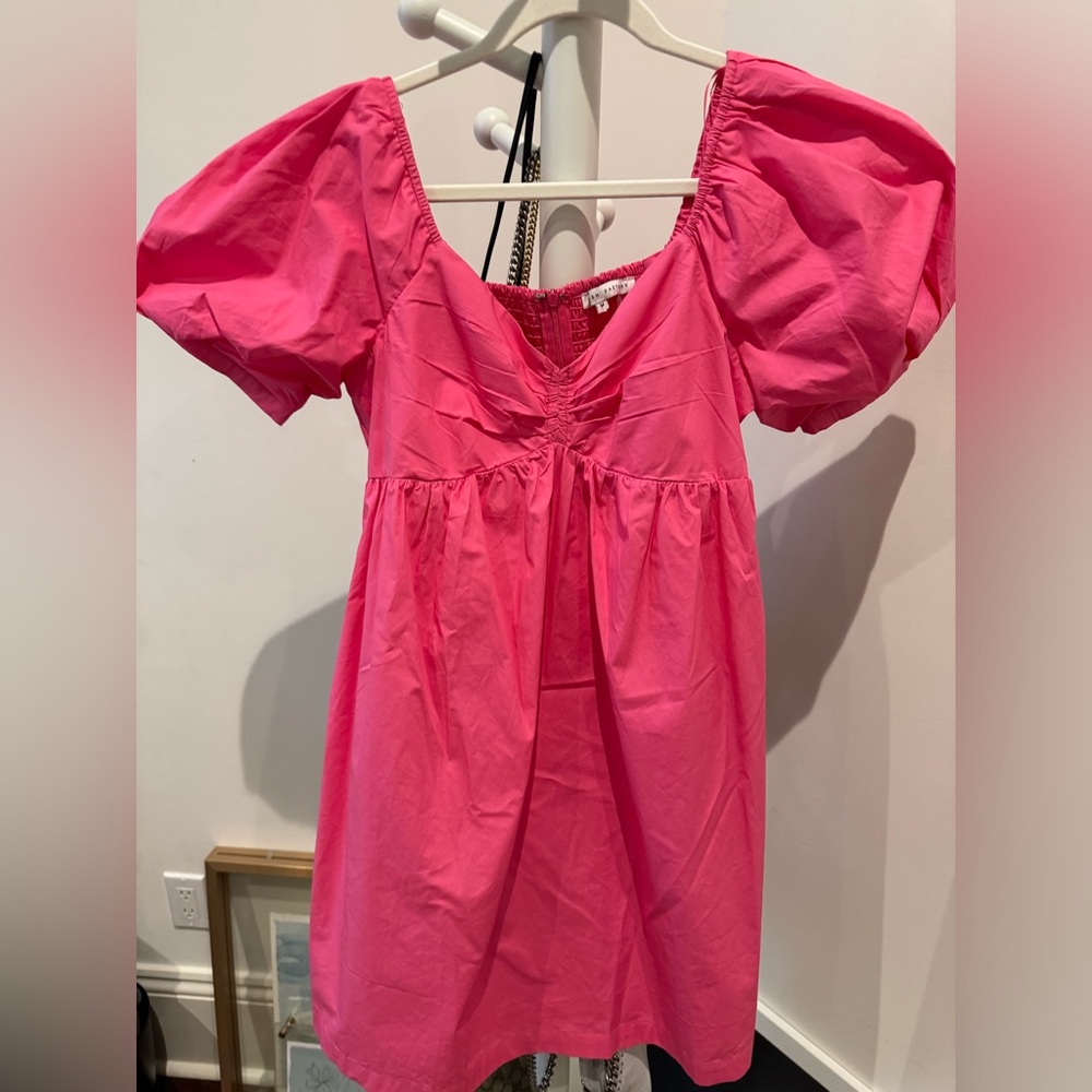 Pink mini dress